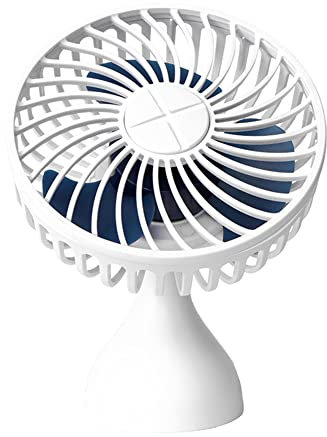 Asudaro Auto Kfz Lüfter, Tragbarer Auto Kühlerlüfter 360 ° Rotationslüfter Multifunktionaler Elektrischer Ventilator Kühlluftventilator Mini Tischventilator Fans Persönlicher für Pkw SUV RV,Weiß