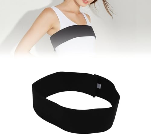 Banda Estabilizadora de Implantes de Senos, Banda de Compresión de Aumento de Senos Negra, Cinturón de Pecho Ajustable, Elástico, Suave, Amigable con la Piel, Transpirable, Banda de Soporte de(M)