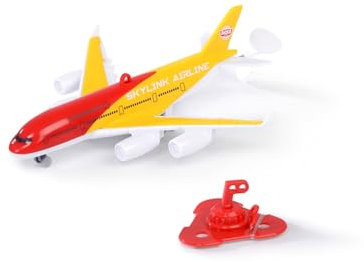 Dickie Toys - Decken-Flugzeug (18 cm) „Sky Flyer batteriebetriebener Deckenflieger mit Aufhängung für die Decke Spielzeug Kinder ab 3 Jahren, Mehrfarbig