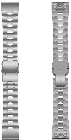 Titan Easy Watch Band Metallarmband 22 mm für Garmin für Fenix, silber, 22 mm