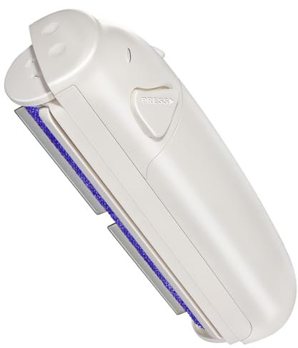 Garstor Togli Peli Animali Spazzola, Leva Peli Animali Lint Rullo per Cani e Gatti,Riutilizzabile Raccogli Peli per Rimozione Peli Animali,Rimuovi Pelliccia su Tappeto Letto Divano e Mobili,Bianco