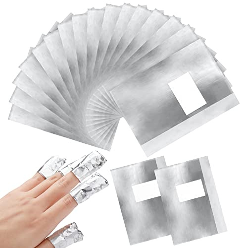 G2PLUS Gel Nail Remover - 100PCS Nail Foil Removal Wraps with Pad