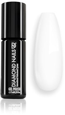 Diamond Nails - UV Nagellack - MILKY WHITE - 7 ml - Extra Widerstandsfähig - Premium Shellac für langanhaltenden Glanz - Gel Nägel & UV Lacke in perfekter Studioqualität