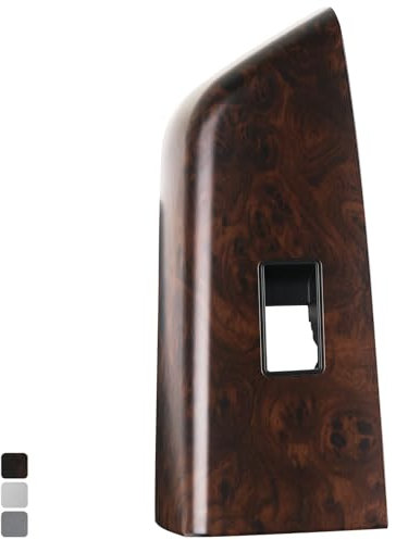 Osompar Door Window Switch Bezel Rear Right Passenger Side Compatible with Toyoya Tundra 2007-2013 Sequoia 2010-2017 Brown Wood