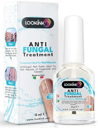 Esmalte para Micosis en Uñas de Pies y Manos 12 ml - Made in Italy - Tratamiento Antimicótico Fuerte - Esmalte Ideal para Hongos y Onicomicosis - Tratamiento Eficaz para la Regeneración de Uñas Saluda