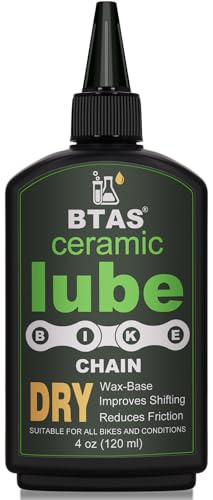 BTAS Fahrrad Kettenöl Mit UV-Tracer-Farbstoff - Trockenes Mountainbike-Öl Keramik PTFE 4oz