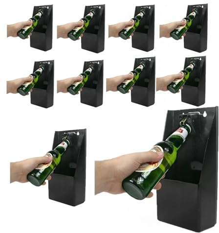 Chabrias Ltd Pub Bar Stand-Up/Wall Mounted Bottle Opener and Catcher UK Made 100% Recycled Plastic (10)
