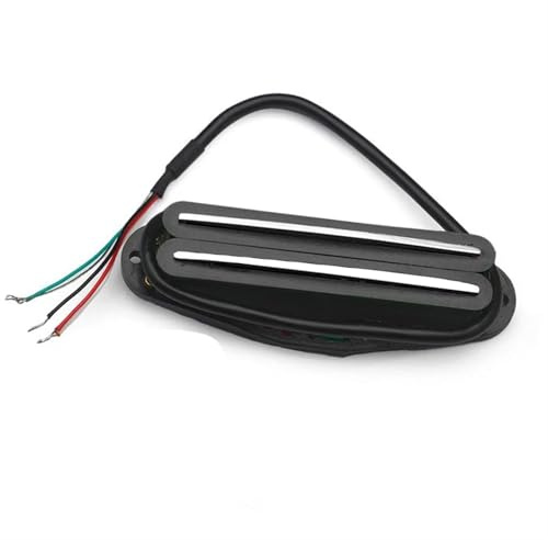 Mehrfarbiger Alnico 5 Twin Blade Humbucker Mini Double Coil Pickup 9K Für ST Single Size Pickup E-Gitarrenteile(Black 3)
