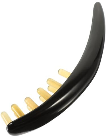 Beatifufu 2stücke Rücken-meridian- Scraping Rod Aus Horn Ergonomischer Massagekamm Für Kopfhaut Und Rückenentspannung Natürliche Hornstruktur Für Sanfte Anwendung