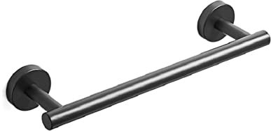 Portasciugamani in acciaio inox con gancio appendiabiti e portasciugamani di carta per bagno 40 cm nero portasciugamani stand