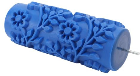 Textured Paint Roller, Texture Roller for Drywall Mud 5 Inch Rubber Paint Brush with Unique Texture Design Pattern, for Home Wall Decoration and Crafting Projects