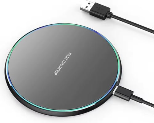 Fast Wireless Charger, 35W Charger Pad, Wireless Charging Station, Phone Charging Pad, Qi Charger For iPhone 16 15 14 13 12 11 Wireless Charger For Samsung Galaxy S25 S24 S23 S22 S21 S20 S10 (Black)
