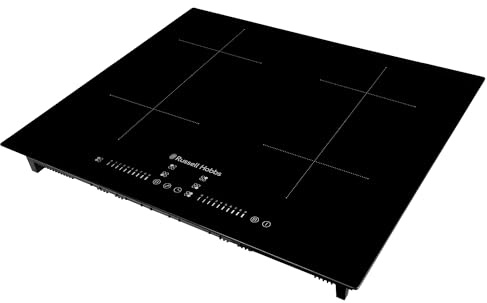 Russell Hobbs, Black, 60cm Induction Hob with Dual Flex Bridge, Multi-Slider Touch Control, 99 Minute Timer, 9-Stage Power Settings, Boost function, Pan Sensor