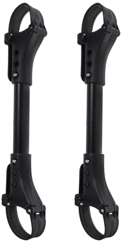 GALPADA Conectores Dobles Aplicables para Cochecitos Gemelos de 2 Piezas de Aluminio Resistente y Ligero Color Negro para Uso Exterior y Paseo Gemelos