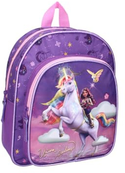 mybagstory - Zaino da 30 cm - Leggero e resistente - Spallacci regolabili imbottiti - Borsa da viaggio - Borsa per bambini - Ideale per asilo, tempo libero o uscite per bambini, Unicorn Academy