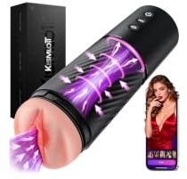 Kismloit Sucking Male Masturbator AI Sync Sex Toys for Men, Pocket Pussy