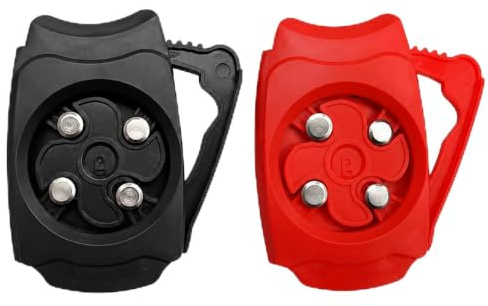 Abrelatas Manual 2 Piezas Negro y Rojo, Herramienta sin Bordes Afilados para latas de Bebidas, abridor portátil para Cerveza, refrescos y cócteles, Accesorio de Cocina y Camping