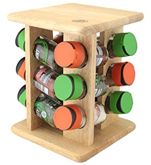 Apollo 21 x 21 x 29.5 cm Filled Schwartz Spice Carousel Set Including 12 Jars