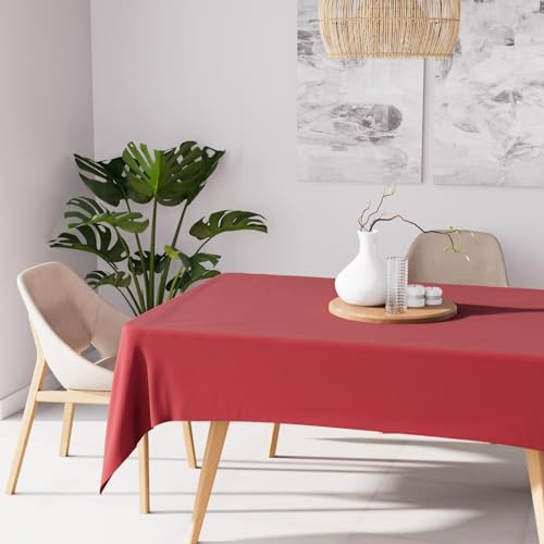 Tischdecke mit Fleckschutz eckig 140x300 cm ALIX rot