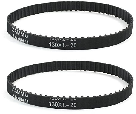 sourcing map 2 x 130XL 65 Zähne 10 mm Breite Zahnrad Industrie Zahnriemen | 13 Zoll, Gummi