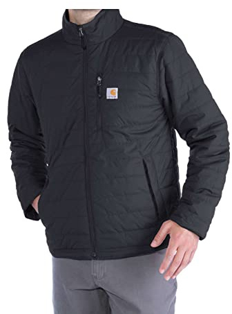 Carhartt Giacca Impermeabile Rain Defender, Relaxed Fit, Pesantezza Leggera, Giacca Gilliam Uomo, Nero, L