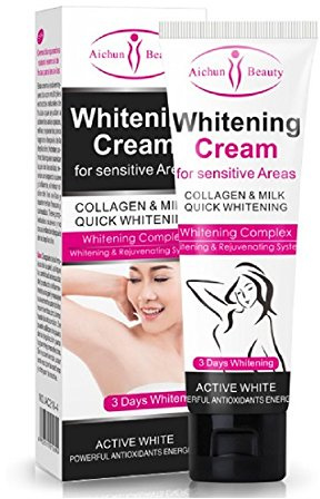 AICHUN BEAUTY Caldo hot 50g Sbiancamento Sicuro Ingredienti Naturali Crema di Sbarazzarsi di Scuro Ampit/Interno Della Coscia/Gomito/Ginocchio Veloce