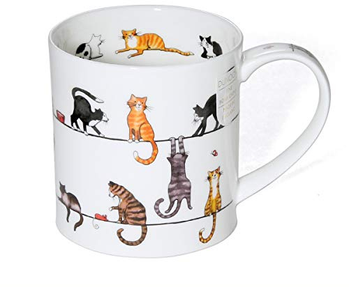OR-LIVW-CA Mug en porcelaine anglaise Motif chats Live Wires 0,35 l