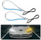 Luces de Circulación Diurna 60cm，Qiilu 2 Piezas Flexible Bombillas de Coches Cortable LED luz Tubo Doble Color Luz de Correr Luz de Intermitente Universal