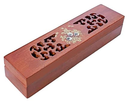 Anawakia Range-couverts en bois pour couverts et baguettes Dalbergia (style b)
