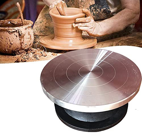XBCL Ton, der Keramikrad mit Edelstahl-Plattenspieler, Keramik-Keramik-Skulptur-Werkzeug mit Kugellagern für kleine Gegenstände für kleine Gegenstände handwerkliche Produkte,M