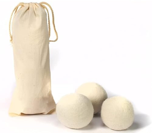 Virsus Palline asciugatrice in pura lana 100% Naturale 5983, Gomitolo antipiega, velocizza asciugatura ed elimina umidità, Ammorbidente Naturale, sfera Levapelucchi e peli Animali Varie Quant. (3) - M