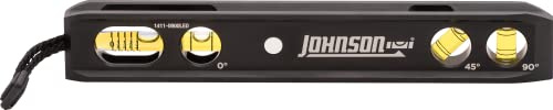 Johnson Level & Tool 1411-0900LED 9 Magnetic LED Billet Torpedo Level