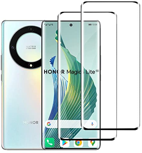 Protector de Pantalla para HONOR Magic5 Lite 5G, [2 Unidades] Cristal Templado para HONOR Magic5 Lite 5G,Vidrio templado 9H,Sin Burbujas, Alta Definicion,Anti-Arañazos