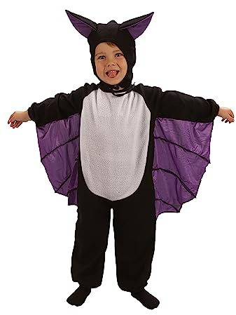 Ciao- Pipistrellino costume travestimento tutina unisex bambino (Taglia 3-4 anni) con cuffietta con orecchie