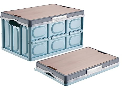 MegLob Outdoor Camping Storage Box, Collapsible Picnic Food and Drink Storage Box, Car Trunk Organizer, Home Office Clothing Book Toy Storage Box,M2