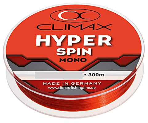 Climax Hyper Spin Rot monofile Angelschnur, Durchmesser pro mm:0.25, Länge m:300