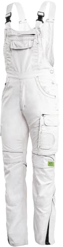TMG Arbeitslatzhose für Herren – Latzarbeitshose mit Kniepolstertaschen & Stretchbund - robuste Mischgewebe 260 g/m² mit vielen Taschen für Baustelle, Werkstatt & Montage