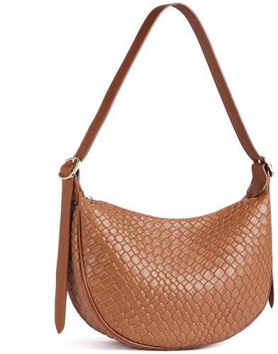 BOSTANTEN Damen Handtaschen Klein,Geflochtene Taschen Umhängetasche Damen Crossbody Bag Schultertasche für Frauen Tote Bag,Braun