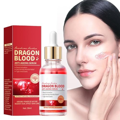 Tkekruh Suero De Sangre De Dragones 30ml, Suero Antiarrugas Facial De Sangre De Dragón, Suero Antiarrugas De Sangre De Dragón, Aceite Esencial Antiarrugas Reafirmante Hidratante, Serum Hydration