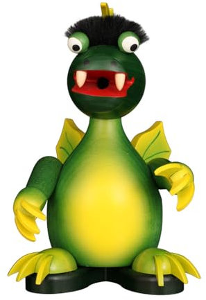 Christian Ulbricht Räuchermännchen Drache grün - 18 cm