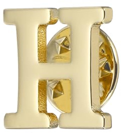 PATIKIL Brief Anstecknadeln Anfangsbuchstabe Buchstabe H Goldton | Kragen Anstecknadeln Buchstabe Broschen Anstecknadeln, Für Frauen Männer Hemd Kleid Anzüge Mantel Kragen, Buchstabe H