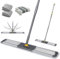 Masthome Industrial Floor Mop, 36'' Large Flat Mop with 360° Swivel Head, Heavy Duty Commercial Mops with 3 Reusable & Washable Pads and 154cm Adjustable Handle for Wood, Marble & Laminate Floors