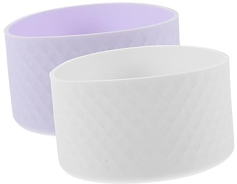 UTHCLO 2pièces Housse Silicone Antidérapante pour Gourde Fond De Bouteille Couverture Résistante Et Ergonomique pour Activités De Plein Air
