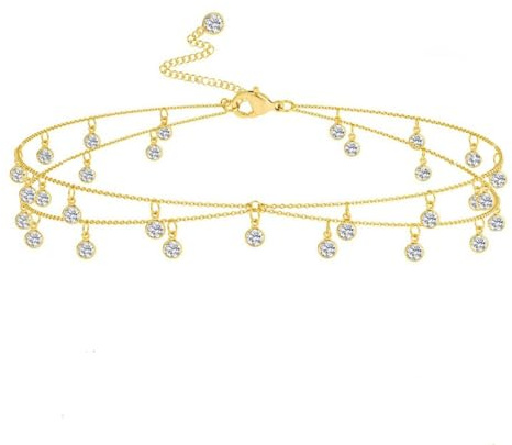 XFSRG Catena Per Il Corpo In Oro Con Pendente Collana Da Pancia Elegante E Sexy Gioielli Per Il Corpo Per Donna Accessorio Alla Moda Per Feste E Eventi Speciali (Oro 1)
