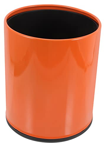 Gatuida Orange Plastic Trash Storage Can with Separate Inner Outer Buckets | Large Capacity, Reusable Design, Bag Fixing Structure, Sorting Waste for Kitchen, Office, Bathroom Use