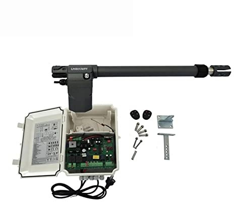 Kit apricancello, Unità oscillante for operatore residenziale automatico con apertura a braccio oscillante singolo for sicurezza domestica/fattoria/garage/azienda per vialetto di casa(Kit1)