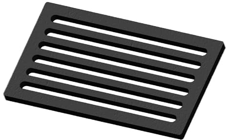Kaminrost/Ascherost Eckig 235 x 138 x 10 mm passend für Austroflamm ** Kaminöfen inkl. Modellübersicht - Ascherost Kamin aus massivem Stahl - Feuerrost feuerfest & hitzebeständig