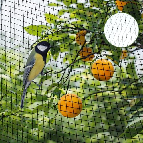 Filet Anti Oiseaux, 4X12m Filet de Jardin, Filet Anti Pigeon, Filet de Protection, Filet Jardin Potager, Protèger Les Plantes, Les légumes, Les Fruits, Maille Fines de 2 x 2 cm, Noir