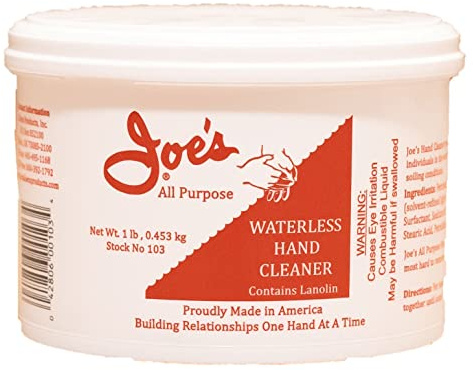 Joe's All Purpose Hand Cleaner 103- Water/Waterless with Lanolin 1 lb.