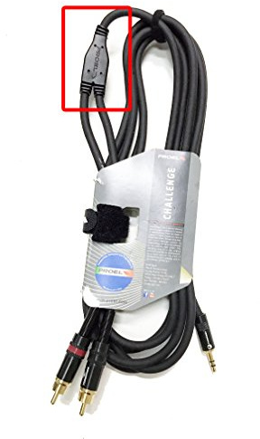 PROEL CHLP215LU5 - Cavo a Y Jack stereo 3,5mm 2x spina RCA 5Mt (ATTENZIONE CAVO CON NODO a Y), Nero